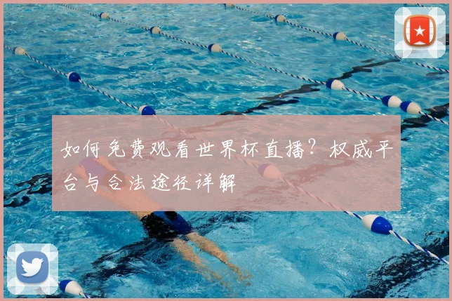 如何免费观看世界杯直播？权威平台与合法途径详解